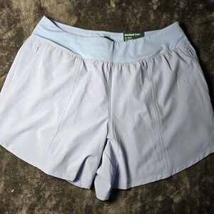 Tek Gear Athletic Shorts Purple Stretch Fabric Wicking Workout Gear Large Wm NWT